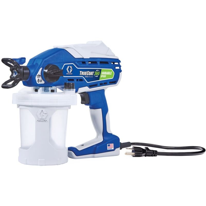 foto del prodotto graco magnum by 26d527 truecoat 360 variable speed, spruzzatore di vernice airless portatile con cavo, modello ue, uso domestico, piccoli progetti