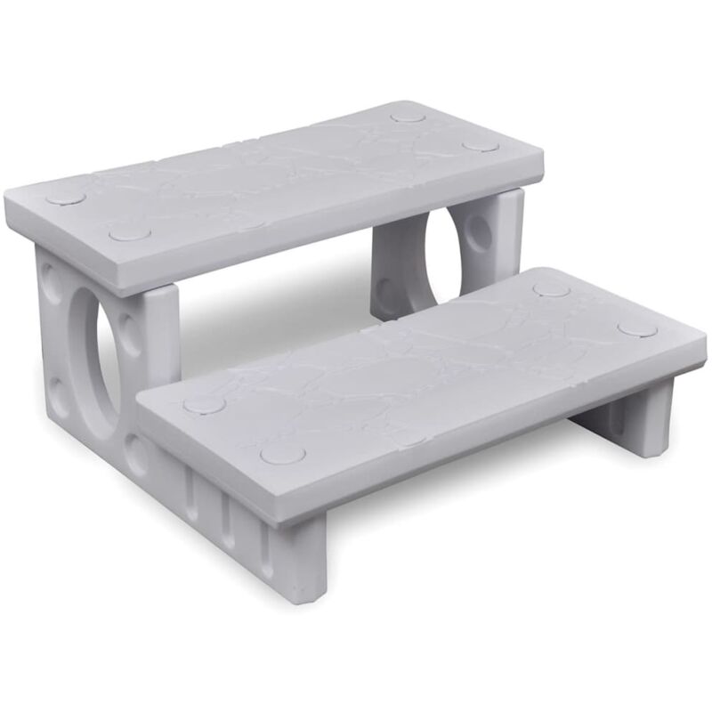 foto del prodotto gradini per spa bianchi - vidaxl