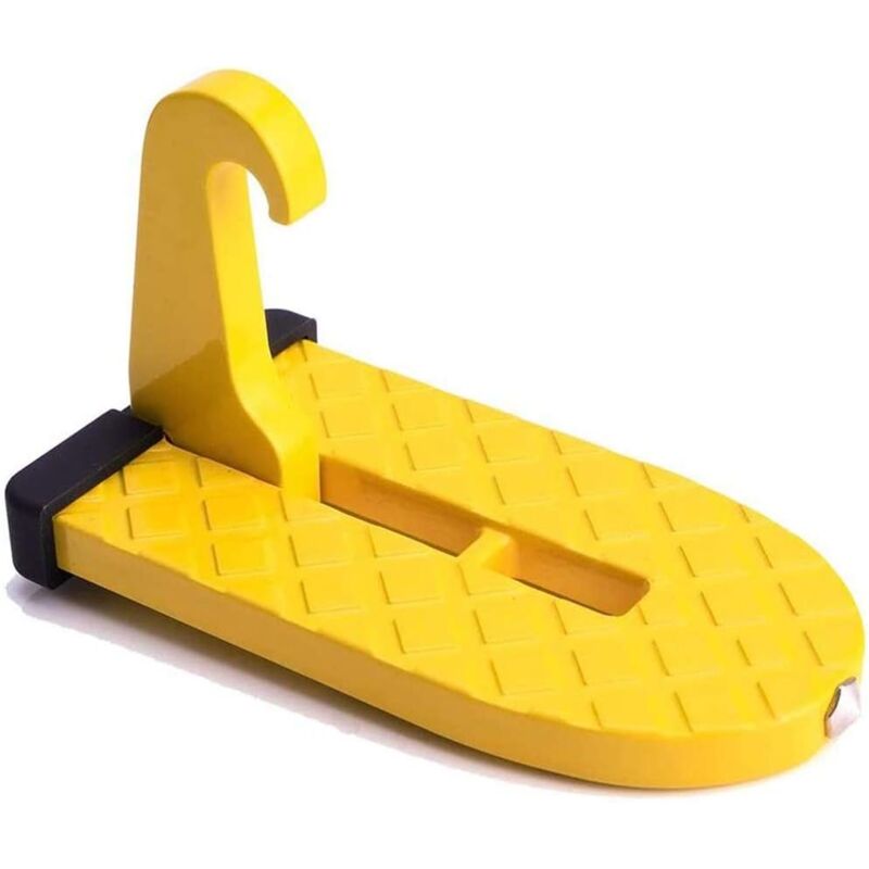 foto del prodotto gradino pieghevole portatile per portiera auto, facile accesso al tetto dell auto, da usare come martello di sicurezza