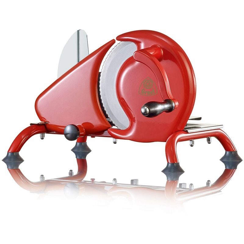 foto del prodotto graef h93 affettatrice manuale universale, lama seghettata 190 mm acciaio inox, taglio 0 15 mm, struttura in metallo, manovella, per pane made in
