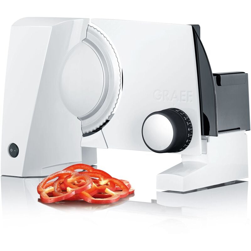 foto del prodotto graef s 10001 affettatrice elettrica 170 w white alluminio