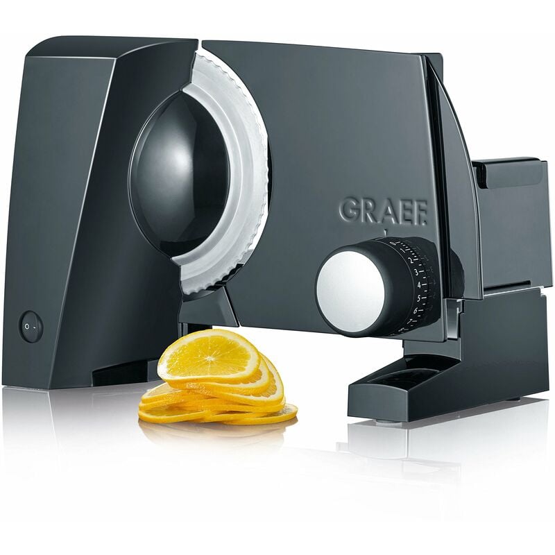 foto del prodotto graef s 10002 tagliafiambi in alluminio nero