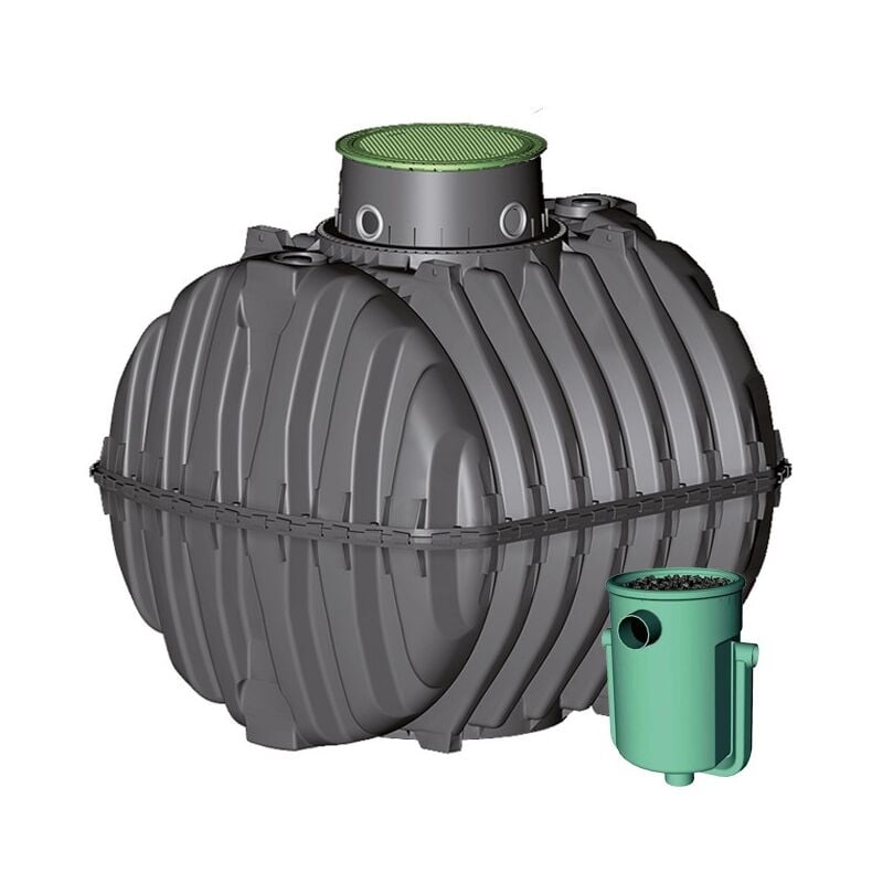 foto del prodotto graf fossa settica con filtro 6500 litri, da 16 a 26 abitanti, certificato ce. serbatoio carat, micro dome e filtro anaerobix 60 l