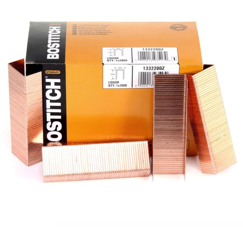 foto del prodotto graffe bostitch 22 mm galva scatola da 2000 1332200z