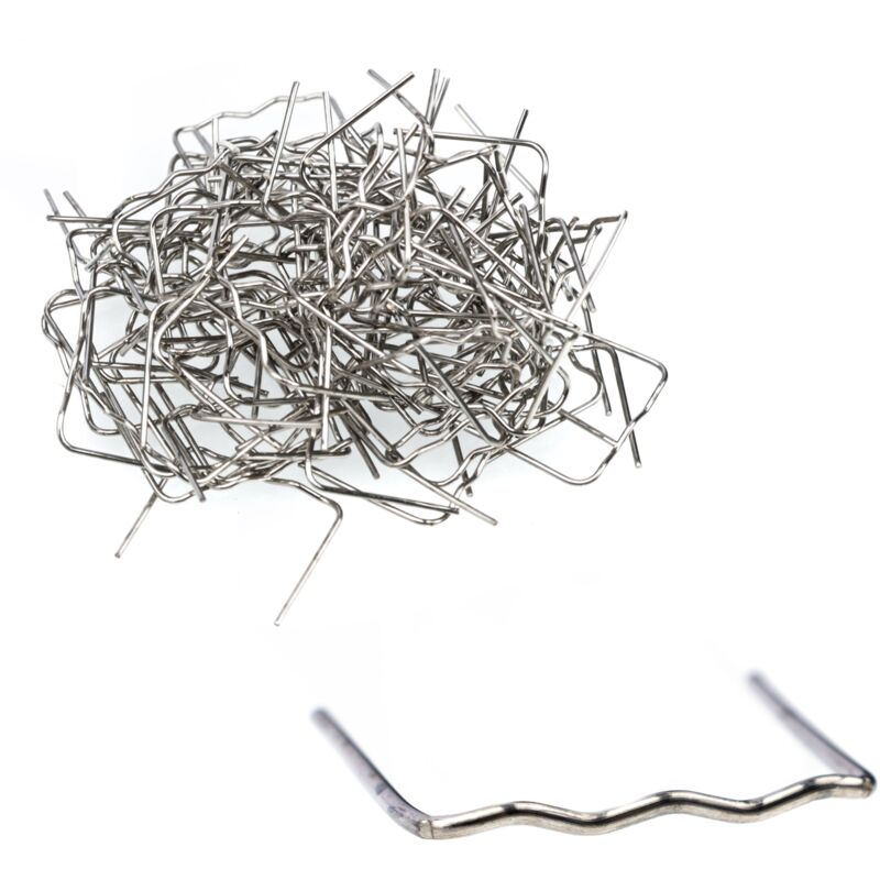 foto del prodotto graffe in plastica, onda piccola, 0,6 mm, 100 pz.