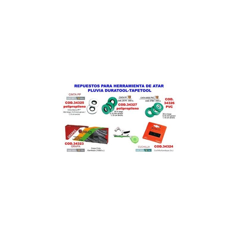 foto del prodotto graffetta per atar duratool tapetool 4x6mm 10000 u5955