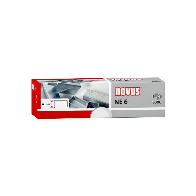 foto del prodotto graffette ne 6 per cucitrici elettriche 5000u box novus