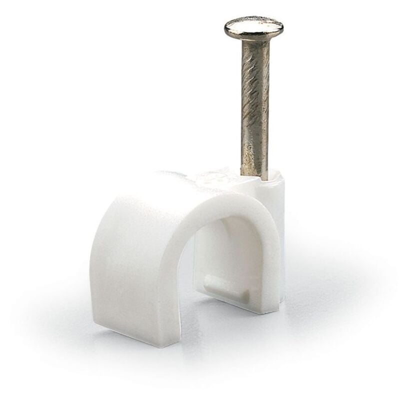 foto del prodotto graffette per cavo tondo diam. 7 mm 50 pezzi