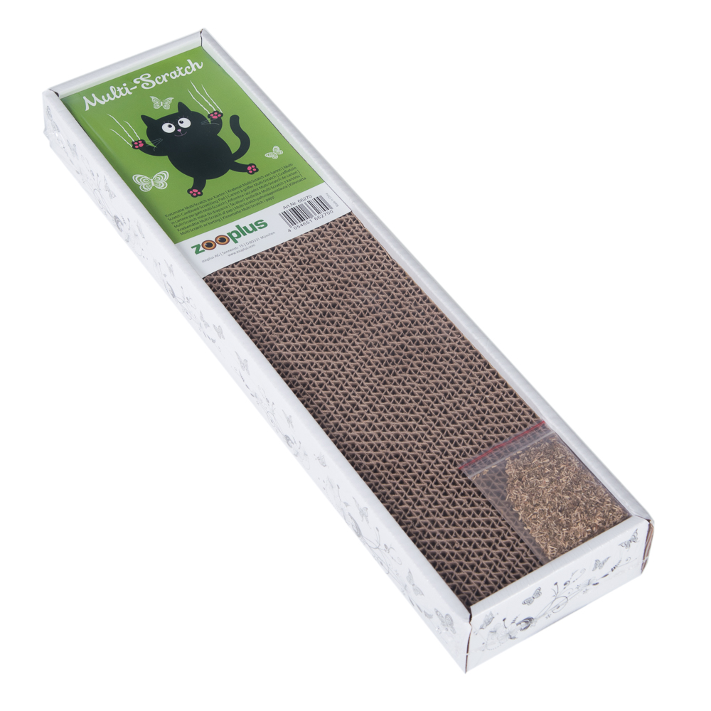 foto del prodotto graffiatoio in cartone multi scratch l 47 x p 12 x h 5 cm