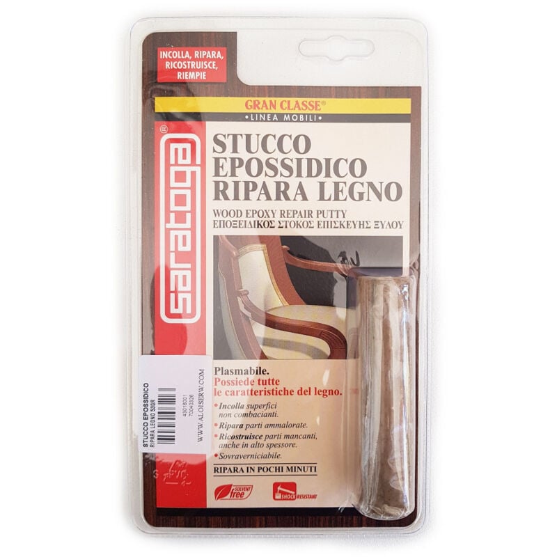 foto del prodotto gran classe 53gr stucco epossidico plasmabile ripara legno