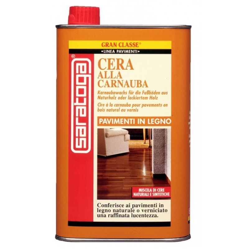 foto del prodotto gran classe cera alla carnauba lt 1 per pavimenti in legno saratoga