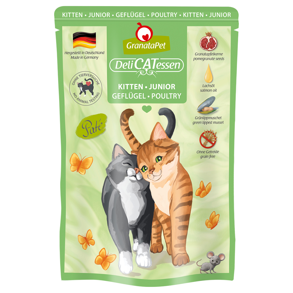 foto del prodotto granatapet delicatessen buste 12 x 85 g umido per gatto - kitten pollame