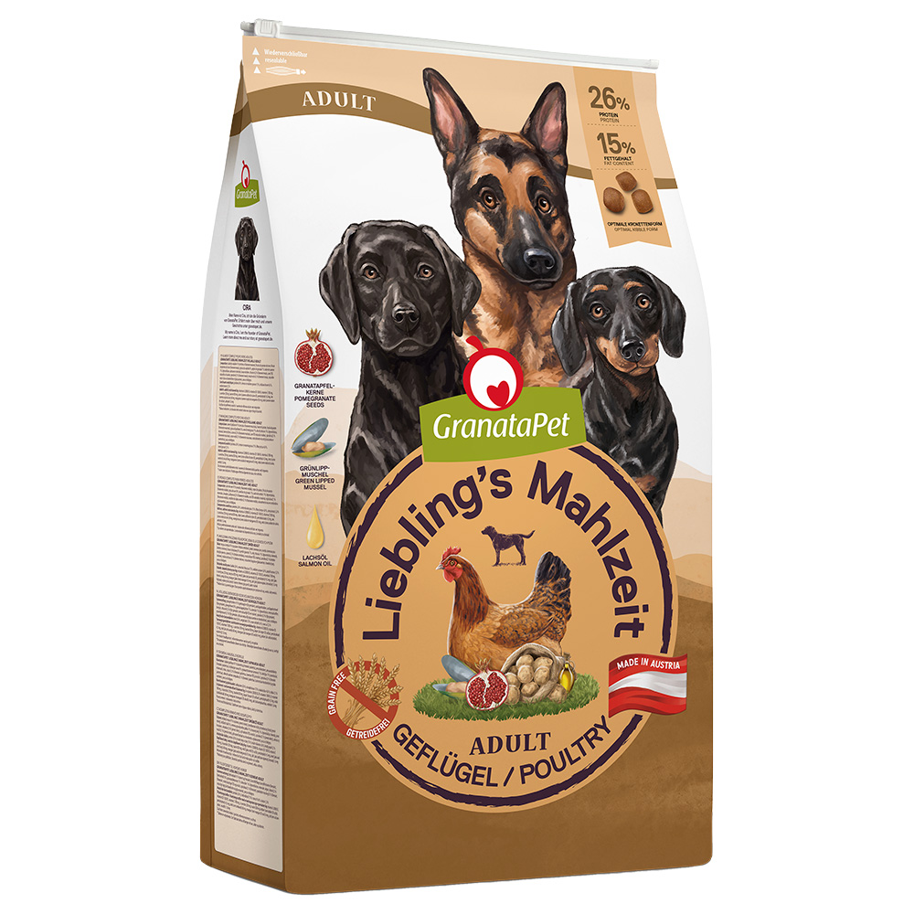 foto del prodotto granatapet liebling s mahlzeit adult pollame crocchette per cane 10 kg