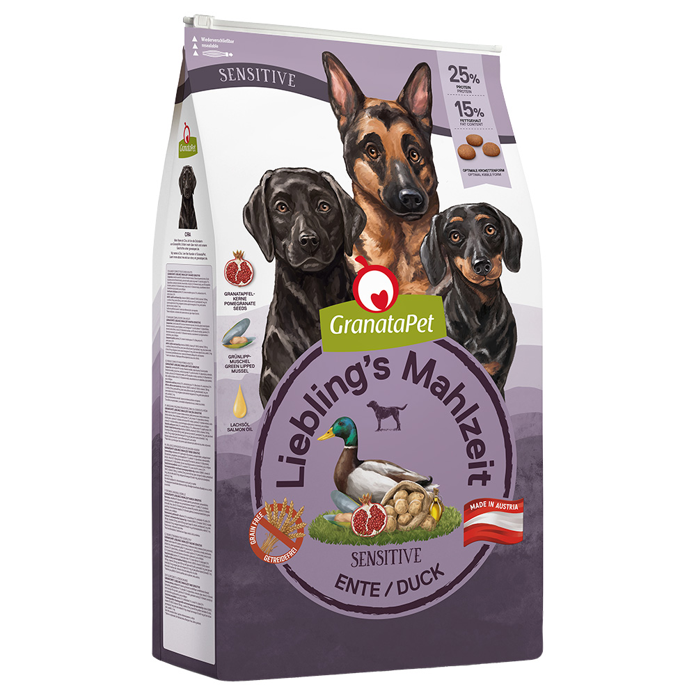 foto del prodotto granatapet liebling s mahlzeit adult sensitive con anatra crocchette cane 10 kg