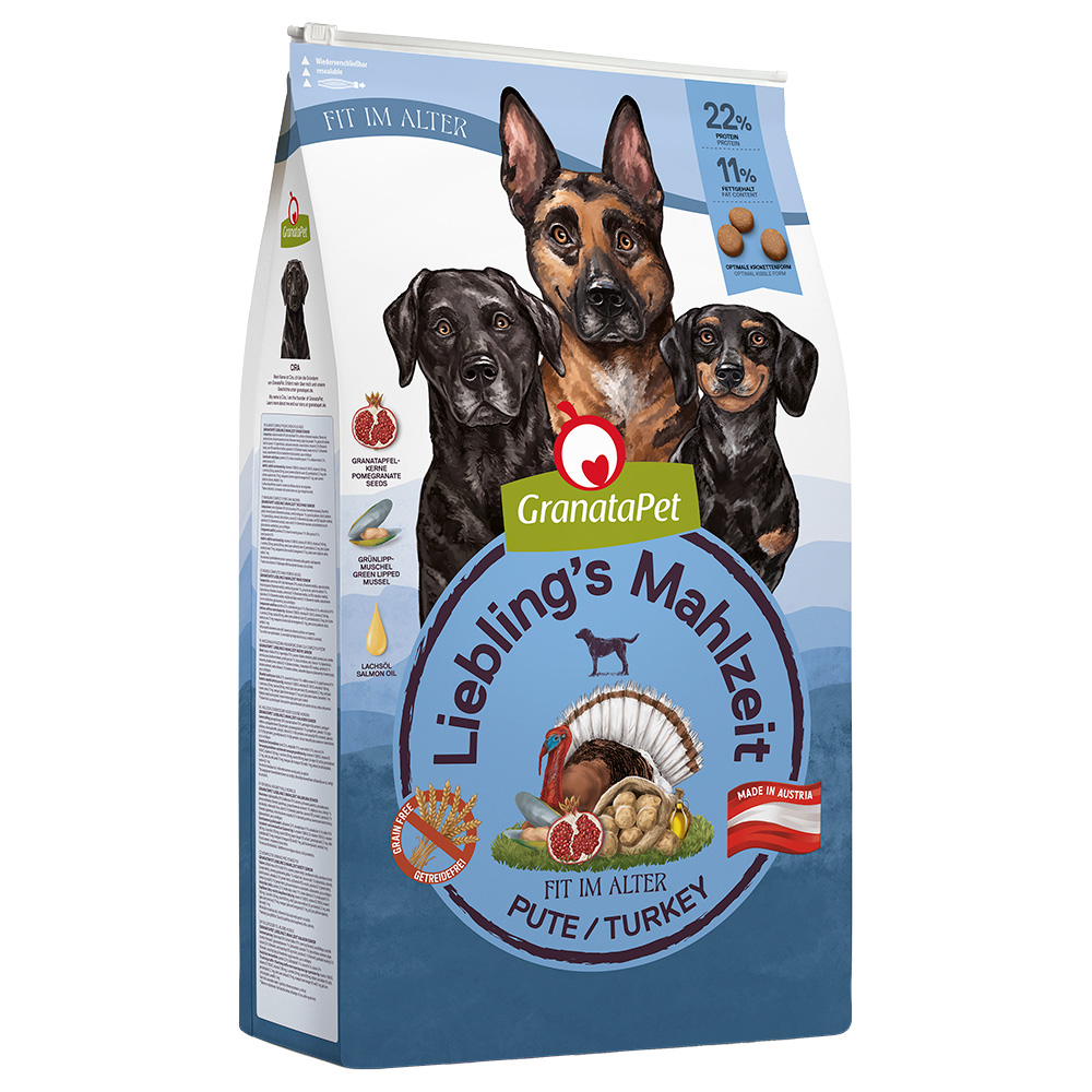 foto del prodotto granatapet liebling s mahlzeit senior tacchino crocchette per cane 10 kg