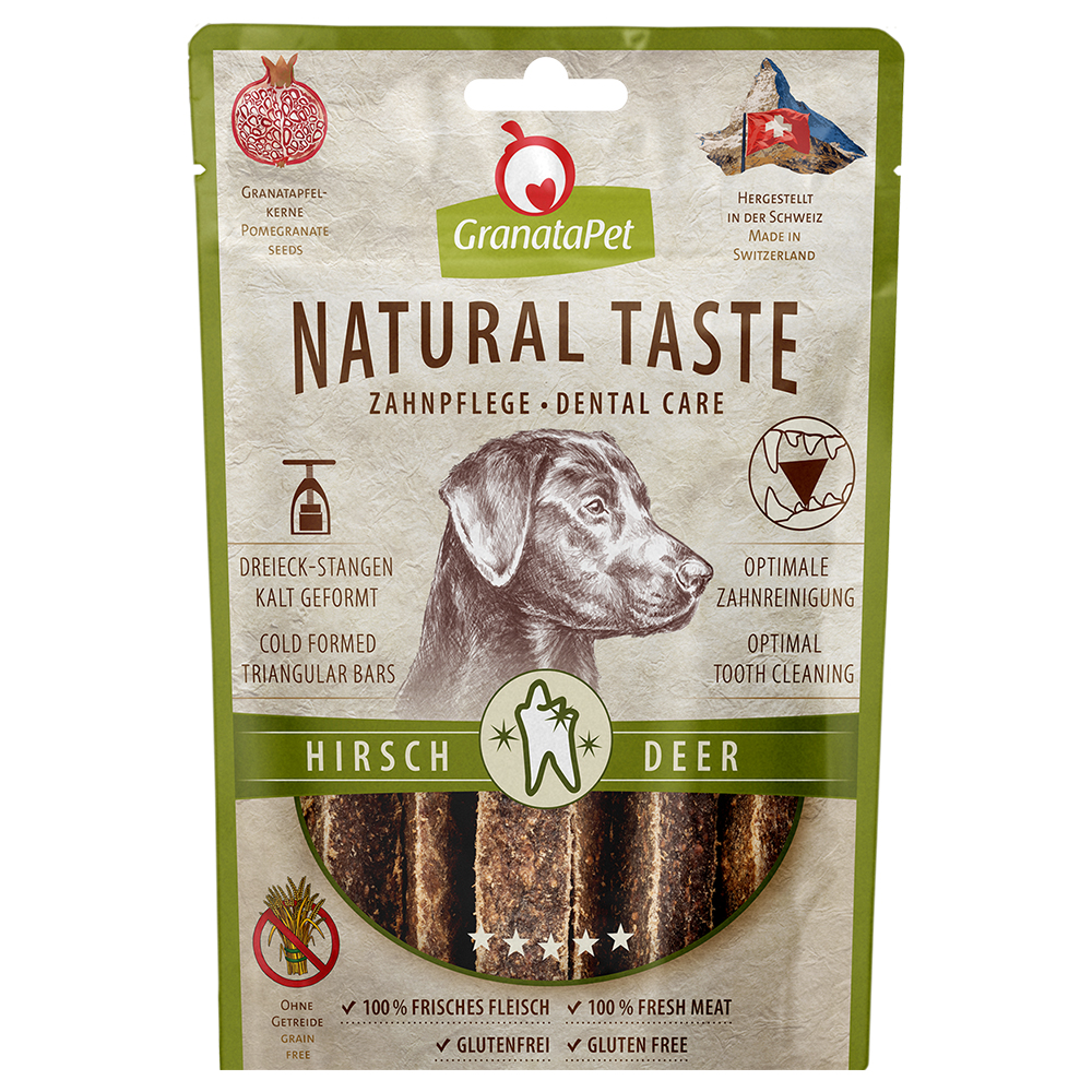 foto del prodotto granatapet natural taste dentrix snack per cani 70 g cervo