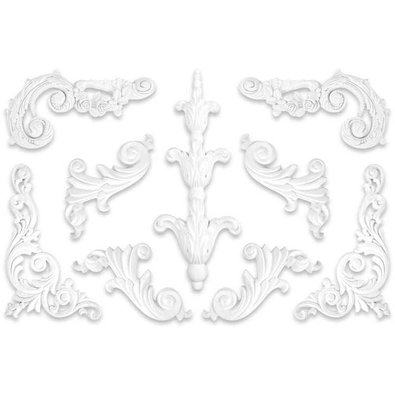 foto del prodotto grand decor 1 set di ornamenti stucco pu, antiurto e duro decorazione grande selezione a851l r