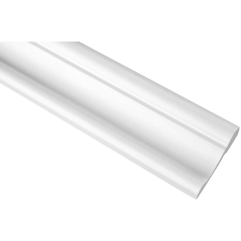foto del prodotto grand decor bordo per parete e soffitto fregio stucco pu resistente agli urti cr863 a b 2 metri di sporgenza piatta cr863