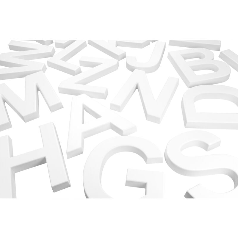 foto del prodotto grand decor - lettere 3d pu antiurto grande decorazione altezza 200mm dalla a alla z: o - 190 mm