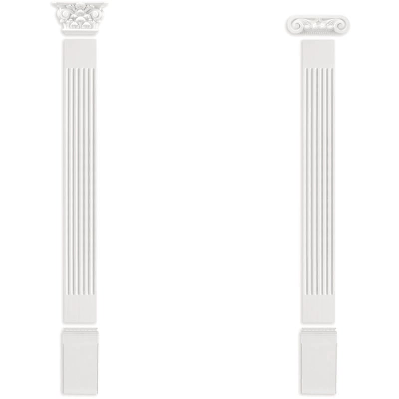 foto del prodotto grand decor pilastro 165x18mm rilievo a muro in stucco in pu pl273 albero
