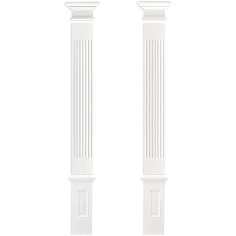 foto del prodotto grand decor pilastro 197x20mm rilievo a muro in stucco in pu pl275 capitale modello 2