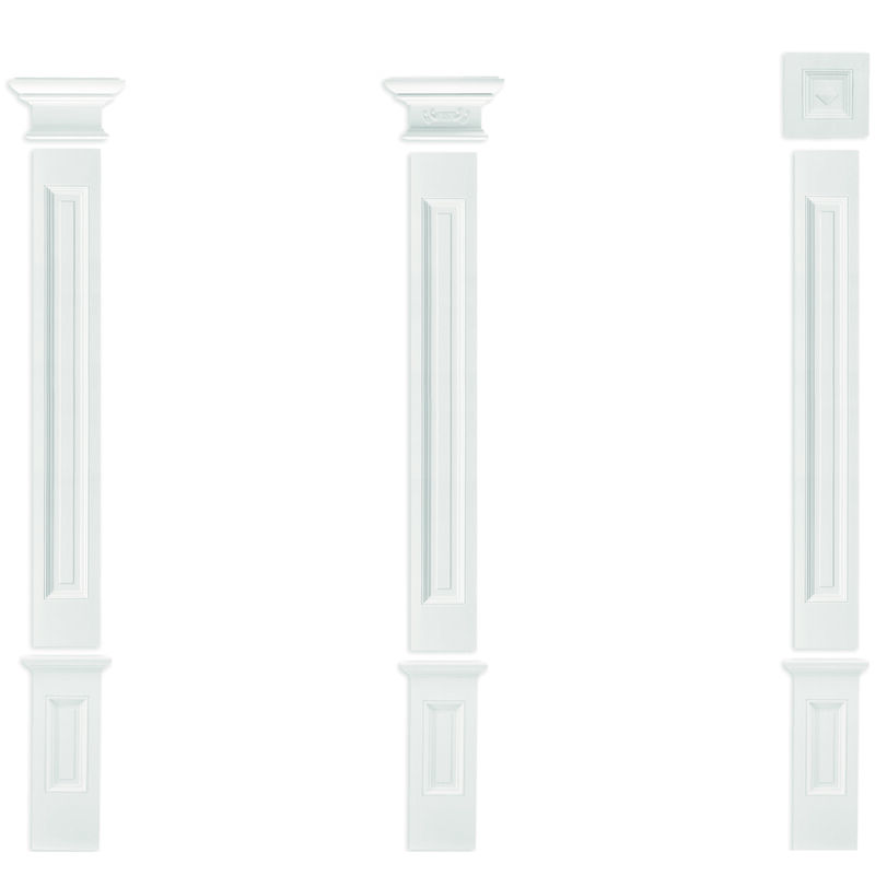 foto del prodotto grand decor pilastro 197x20mm rilievo a muro in stucco in pu pl276 set completo modello 3
