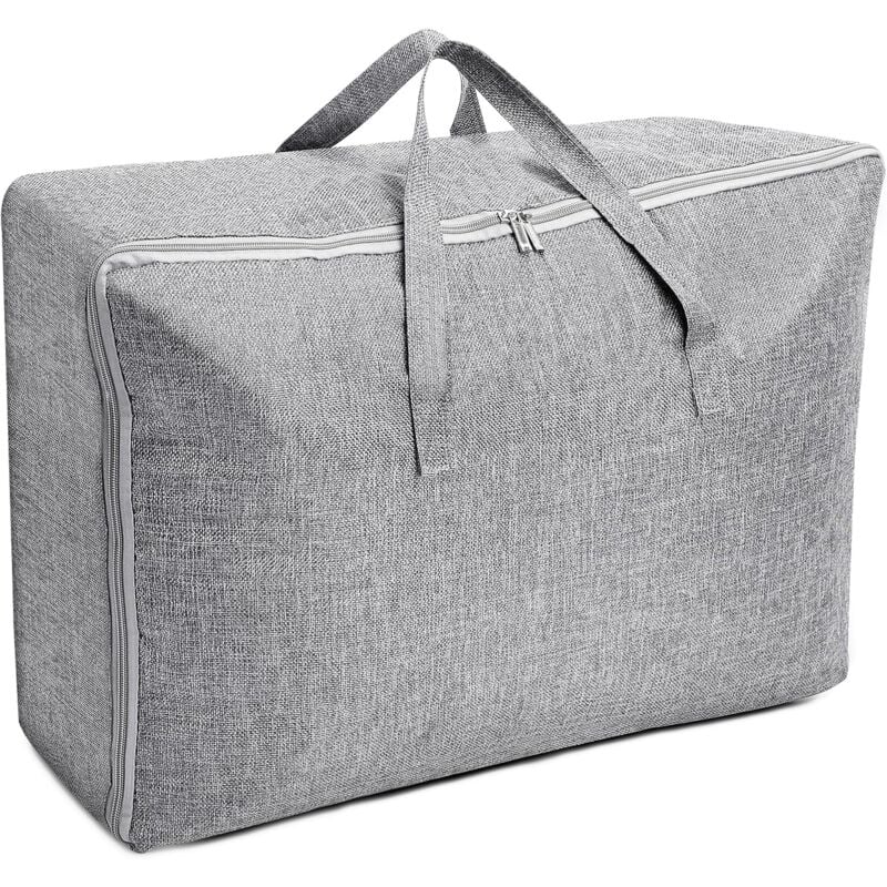 foto del prodotto grande borsa portaoggetti da 105 litri, pieghevole, organizer per armadio sottoletto, impermeabile, con manici rinforzati per piumoni, coperte,