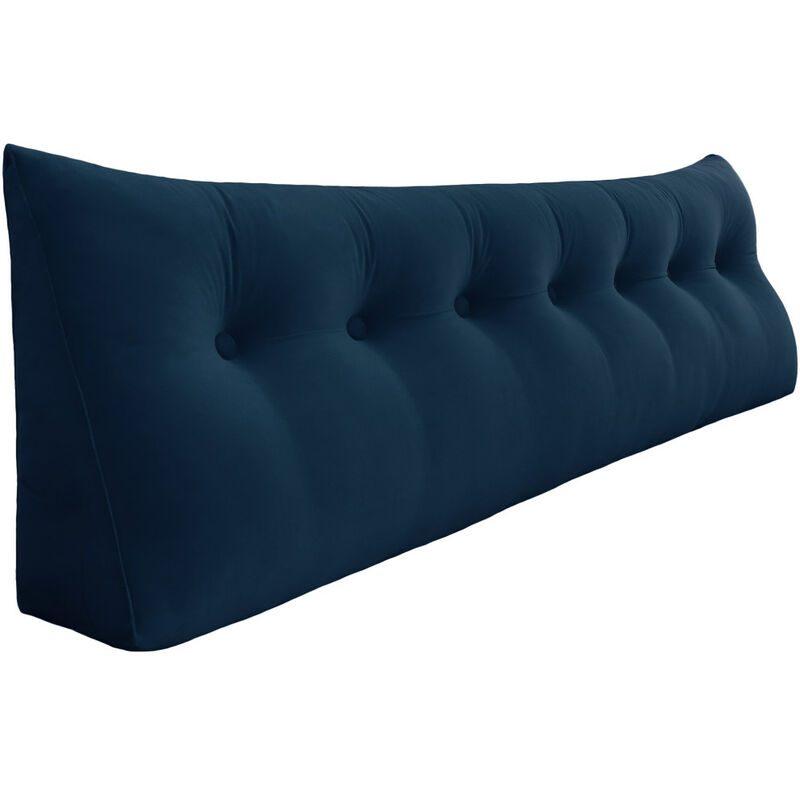 foto del prodotto grande cuscino per la lettura a cuneo, cuscino lungo per la schiena, cuscino decorativo per la testata del letto, cuscino triangolare per il