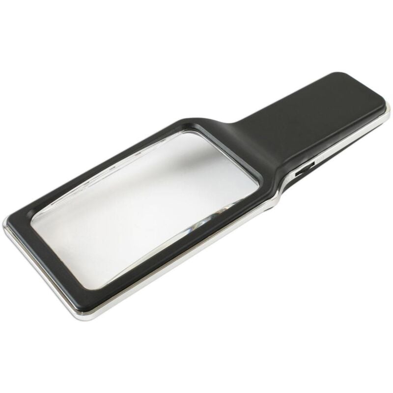foto del prodotto grande lente d ingrandimento portatile illuminata a led