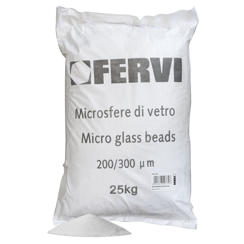 foto del prodotto graniglia sacco 25 kg microsfere per sabbiatrice grana 200 300
