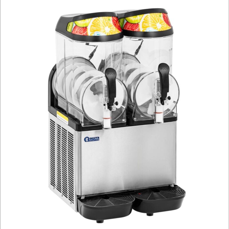 foto del prodotto granitore sorbettiera 2 x 12 l led pannello digitale royal catering granitiera