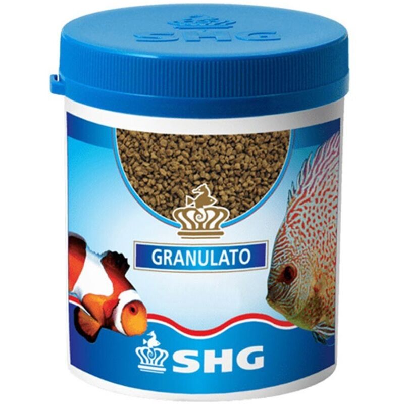 foto del prodotto granulato mangime base per pesci marini e d acqua dolce formato 125 gr shg