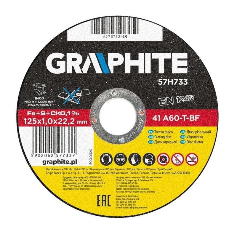 foto del prodotto graphite disco da taglio per metallo, inox