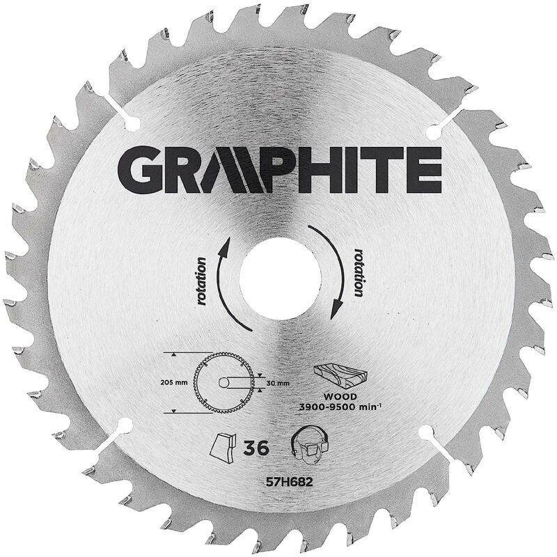 foto del prodotto graphite disco di ricambio al carburo di tungsteno per sega circolare da 36 denti 185 foro 30 mm