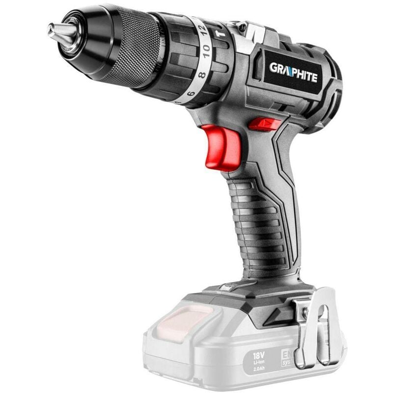 foto del prodotto graphite trapano avvitatore con percussione a batteria non inclusa energy , gto 58g020