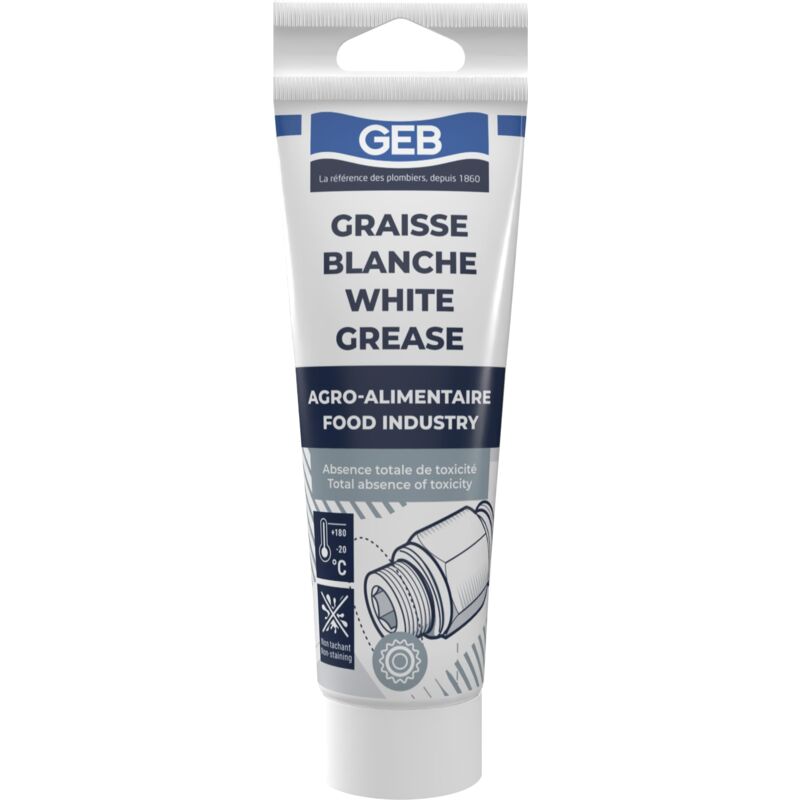 foto del prodotto grasso bianco senza sapone, speciale contatto alimentare per lubrificazione articolare, cuscinetti, macchine da caff . totale assenza di tossicit .