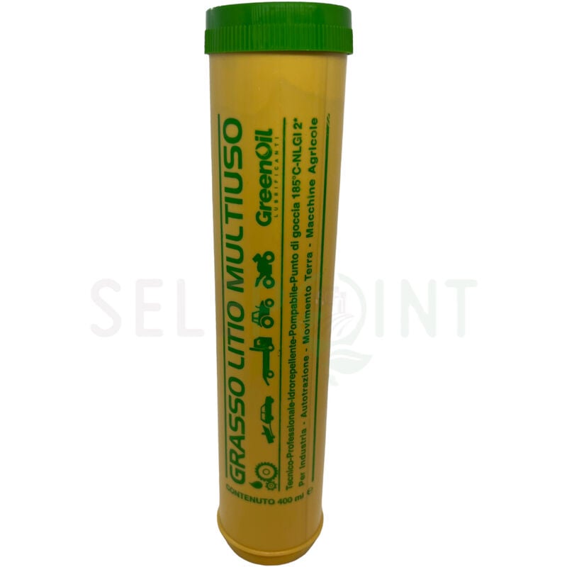 foto del prodotto grasso in cartucce 600 gr greenoil per ingrassatore siringa a leva
