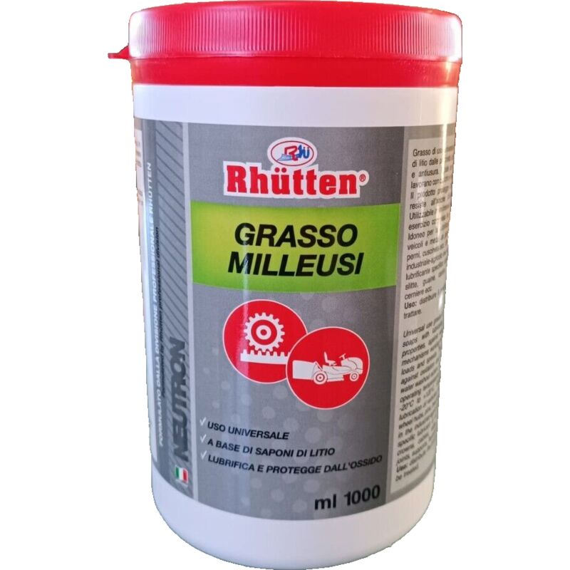 foto del prodotto grasso milleusi rhutten neutron anticorrosivo protettivo antiusura barattolo 1kg