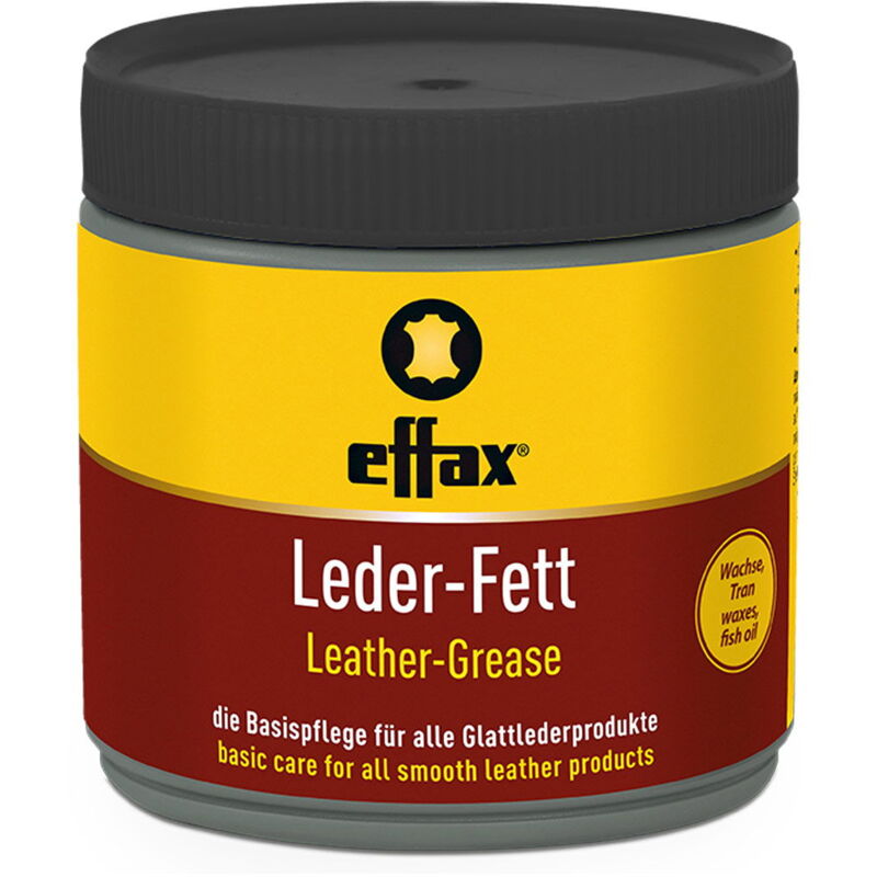 foto del prodotto grasso per cuoio pellami nero effetto reingrassante leder fett 500 ml