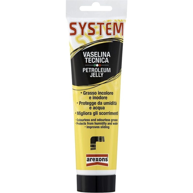 foto del prodotto grasso vaselina tecnica arexons 100ml lubrificante paraffinico bianco