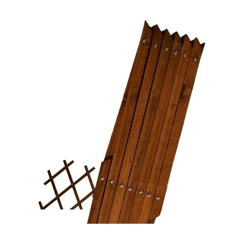 foto del prodotto grata in legno colorato 40 x 180 cm, per il giardino.