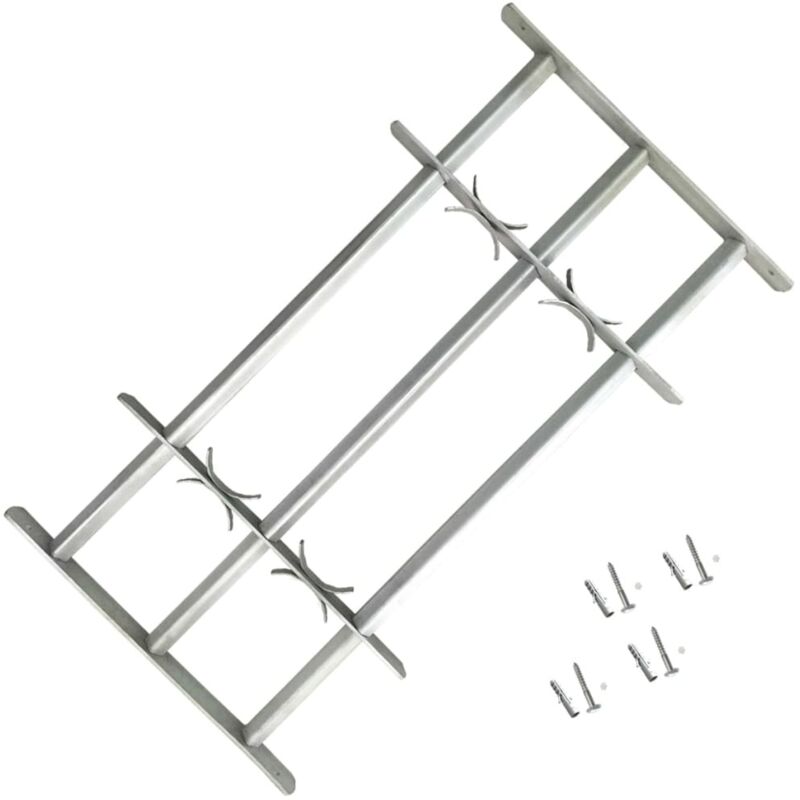 foto del prodotto grate per finestre regolabili 3 barre trasversali 500 650 mm cod mxl 76102