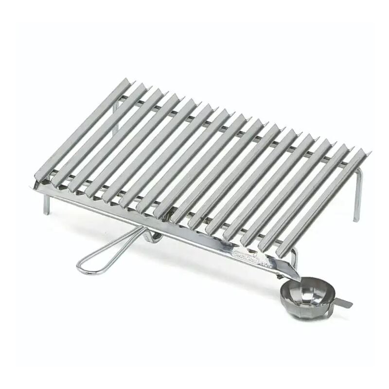 foto del prodotto graticola barbecue griglia in acciaio inox 50x35 cm made in italy ompagrill
