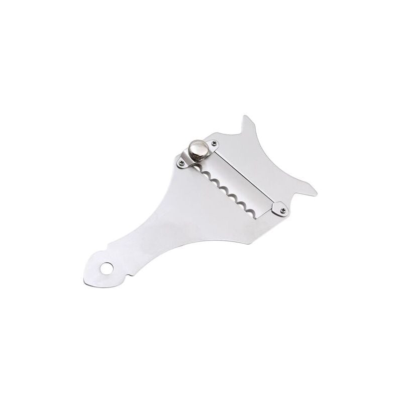 foto del prodotto grattugia per tartufi in acciaio inox, pratica lama ondulata per cioccolato, formaggio, cioccolato, acciaio inox, 1 pezzo