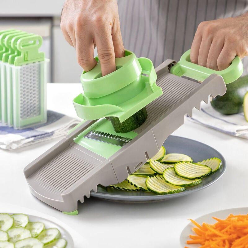 foto del prodotto grattugia pieghevole mandolino 6 in 1 choppie innovagoods