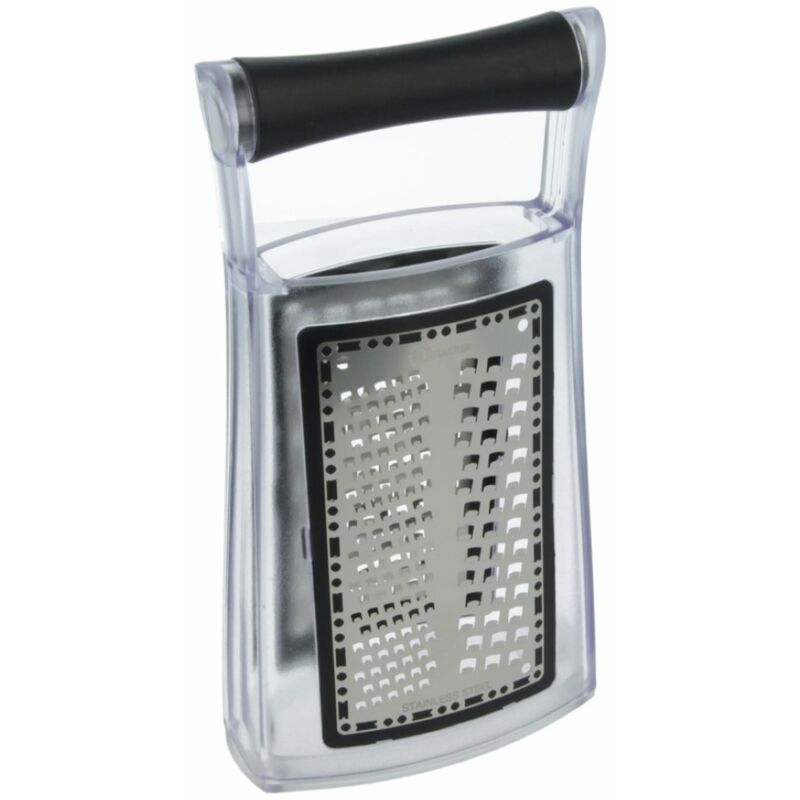 foto del prodotto grattugia universale 2 lati 3 usi 18 cm metaltex