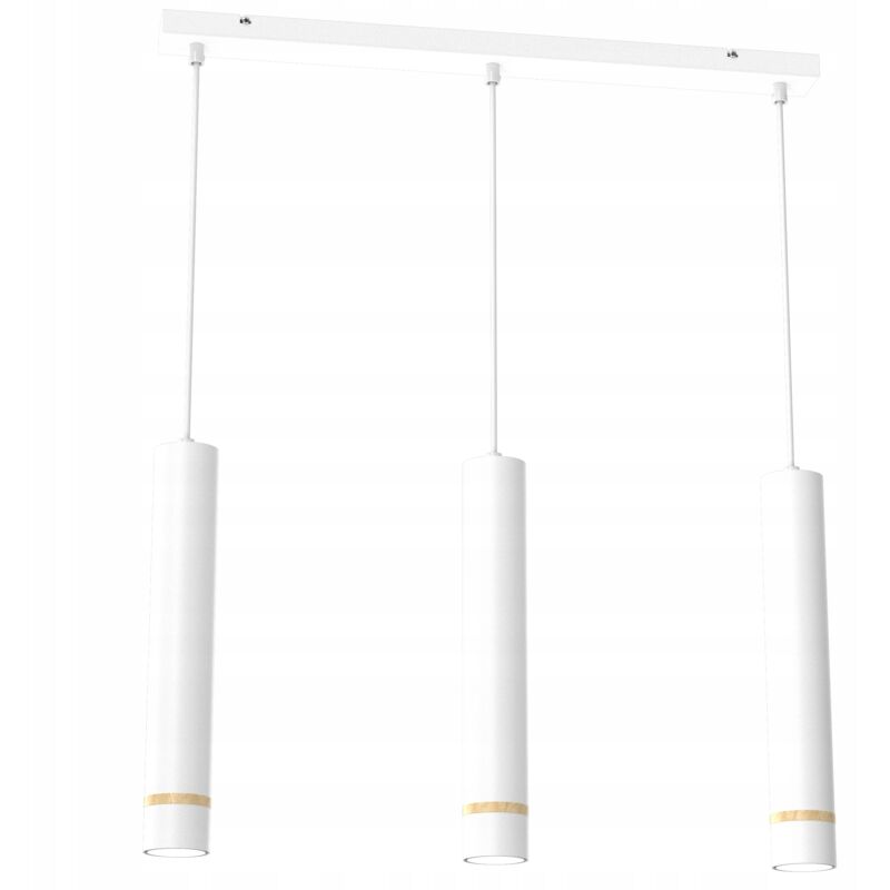 foto del prodotto gratuito. lampada a sospensione strip tubo, 3 tubi gu10, sopra tavolo, isola bianca