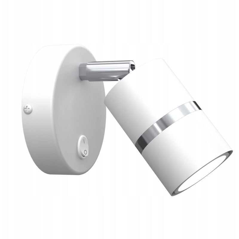 foto del prodotto gratuito. lampada da parete orientabile con interruttore ewilight tube 1xgu10 cromo bianco