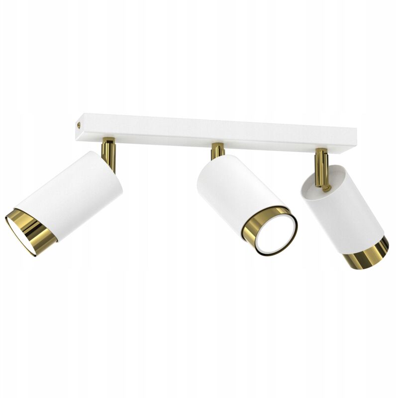 foto del prodotto gratuito. lampada da soffitto a led orientabile 3x gu10 ewilight bevel bianco