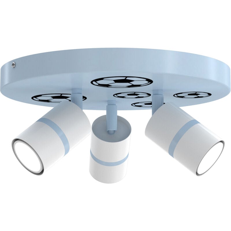 foto del prodotto gratuito. lampada da soffitto a led, orientabile, 3x gu10 ewilight calcio